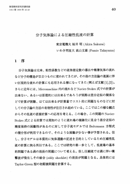 分子気体論による圧縮性乱流の計算