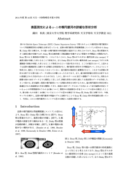 表面測光によるz~1の楕円銀河の詳細な形状分析