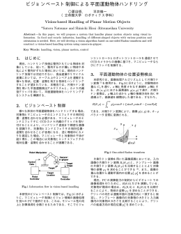 ビジョンベースト制御による平面運動物体ハンドリング
