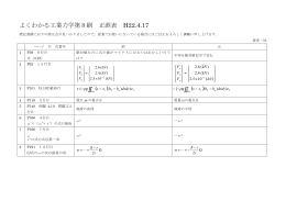 よくわかる工業力学第8刷 正誤表 H22.4.17