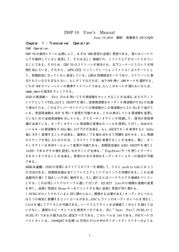 3・・・Dsp10の取り説の翻訳 JH1OQW へのリンク