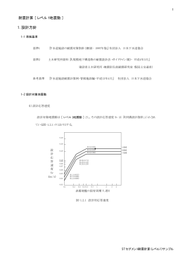 耐震計算 [ レベル1地震動 ] 1. 設計方針