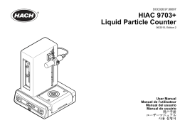 HIAC 9703+ Liquid Particle Counter