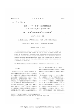 変調レーザーを用いた差動型表面