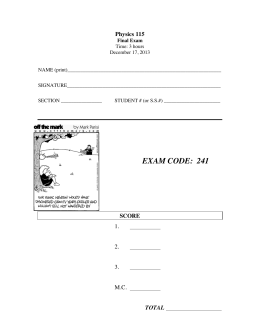 EXAM CODE: 241