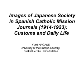 Images of Japanese Society in Spanish Catholic Mission
