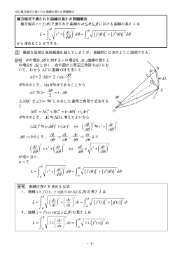 472 極方程式で表された曲線の長さの問題解法