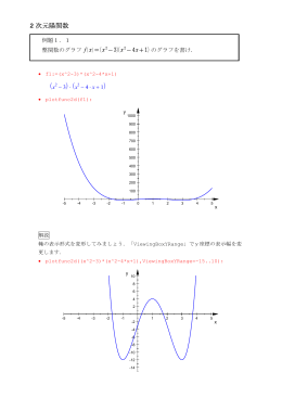 2 次元陽関数 1 1