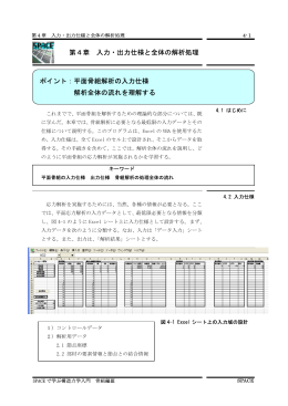 入力・出力仕様と全体の解析処理