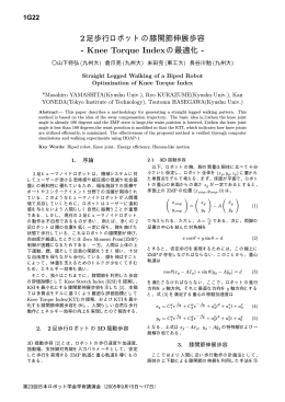 Knee Torque Indexの最適化-