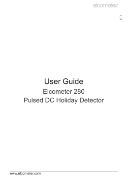 取扱説明書 - Elcometer