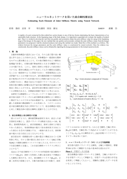1 ニューラルネットワークを用いた自動車車体構造の結合剛性推定法