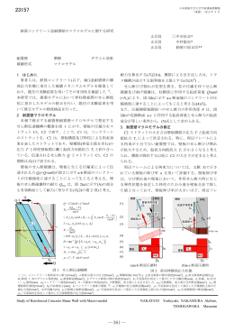鉄筋コンクリート造耐震壁のマクロモデルに関する研究