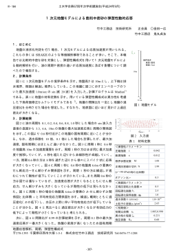 1次元地盤モデルによる飽和中密砂の弾塑性動的応答