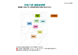 新着補助金情報（平成27年7月16日現在）