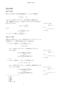 数列の極限
