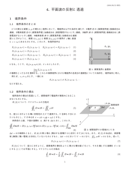 4. 平面波の反射と透過
