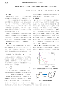 波動場におけるパンケーキアイス生成過程に関する数値