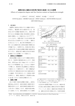 締固め度と細粒分含有率が液状化強度に与える影響 Effects of