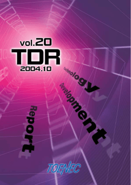 TDレポート Vol.20（2004.10）