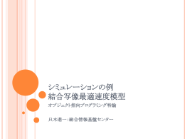 シミュレーションの例 結合写像最適速度模型