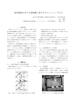 波形隔壁を有する貨物槽に発生するスロッシング圧力