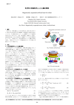 乳児用小型磁気浮上人工心臓の開発 Magnetically suspended