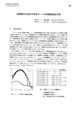 準周期平行流の不安定モードの非線型相互作用 (組織的渦構造 : その乱