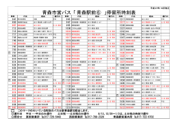青森市営バス「 青森駅前⑥ 」停留所時刻表