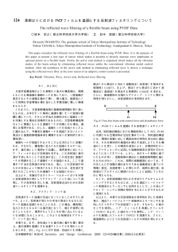柔軟はりにおける PVDF フィルムを基調とする反射波