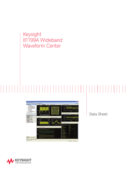 Keysight 81199A Wideband Waveform Center