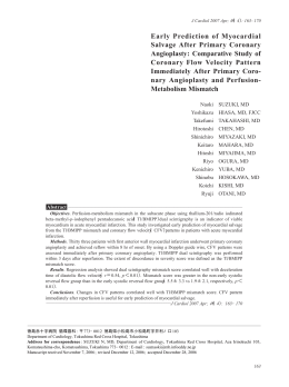 Early Prediction of Myocardial Salvage After Primary Coronary