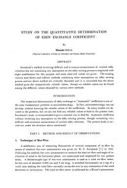 STUDY ON THE QUANTITATIVE DETERMINATION OF EDDY