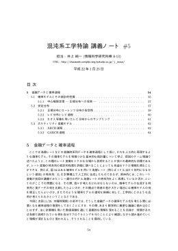 混沌系工学特論 講義ノート