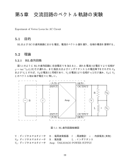 第5章 交流回路のベクトル軌跡の実験