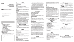 Precautions Pr&eacute;cautions Vorsichtsma&szlig;nahmen Precauciones 警告