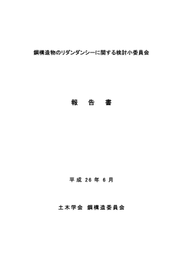 報 告 書 - 委員会サイト