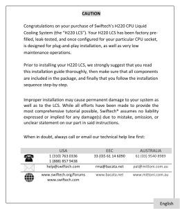 Your H220 - Swiftech