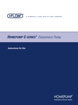 HOMEPUMP C-SERIES* Elastomeric Pump