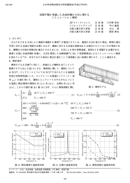 初期不整を考慮した合成桁橋の火災に関する シミュレーション