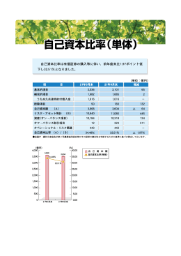 自己資本比率（単体）