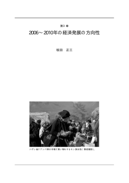 第 3章 2006&sim;2010年の経済発展の方向性