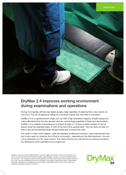 DryMax 2.4 improves working environment during examinations and