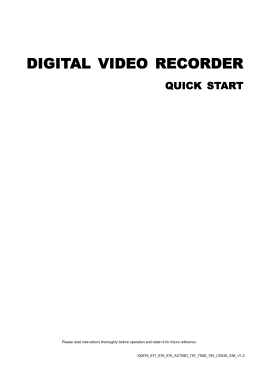 DIGITAL VIDEO RECORDER