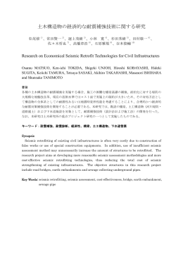 土木構造物の経済的な耐震補強技術に関する研究
