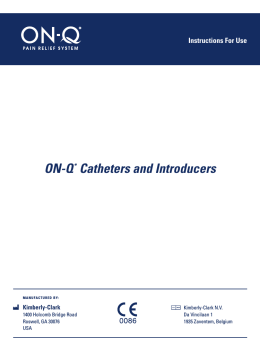 ON-Q* Catheters and Introducers