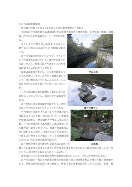 第10回都内探訪・江戸川公園、水神社、新江戸川公園、ルルドの泉