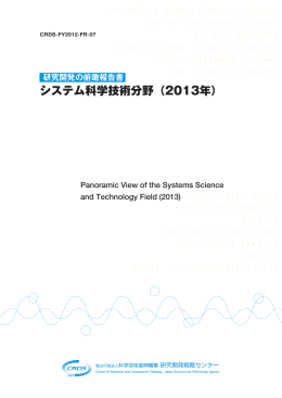 システム科学技術分野（2013年）