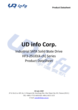 Product Datasheet UD info Corp.
