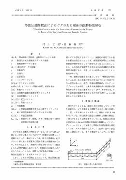 等価伝達関数法によるガタのある梁系の振動特性解析